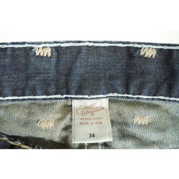 True Religion Brand Jeans Men’s 34 | Dark Wash Straight Leg | Made in USA - Picture 3 of 7